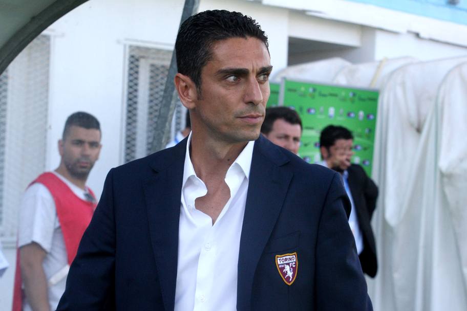 Moreno Longo, allenatore della Primavera del Torino: al secondo tentativo - dopo la sconfitta in finale dell&#39;anno scorso - è riuscito a vincere lo Scudetto. LaPresse